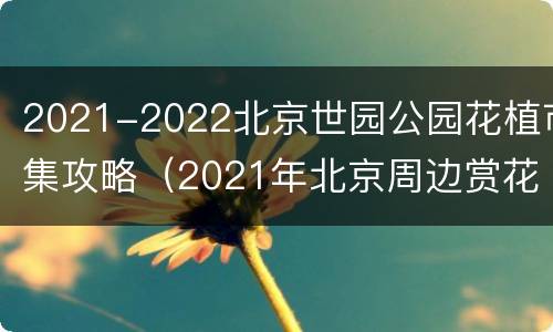 2021-2022北京世园公园花植市集攻略（2021年北京周边赏花）