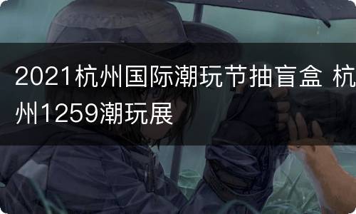 2021杭州国际潮玩节抽盲盒 杭州1259潮玩展