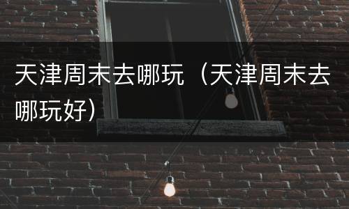 天津周末去哪玩（天津周末去哪玩好）