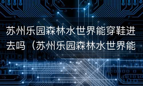 苏州乐园森林水世界能穿鞋进去吗（苏州乐园森林水世界能带水吗）