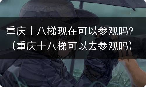 重庆十八梯现在可以参观吗？（重庆十八梯可以去参观吗）