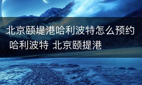 北京颐堤港哈利波特怎么预约 哈利波特 北京颐提港