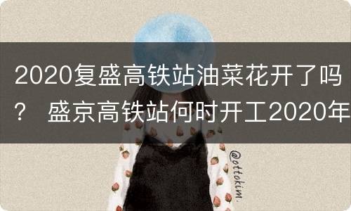 2020复盛高铁站油菜花开了吗？ 盛京高铁站何时开工2020年