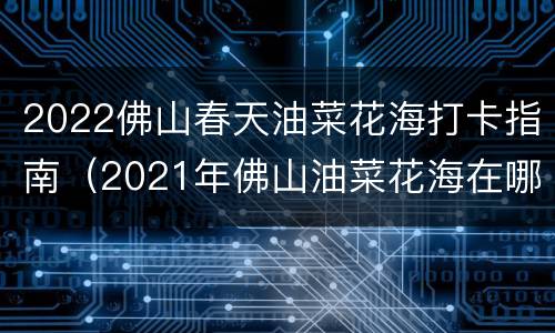 2022佛山春天油菜花海打卡指南（2021年佛山油菜花海在哪里）