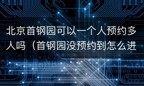 北京首钢园可以一个人预约多人吗（首钢园没预约到怎么进去）