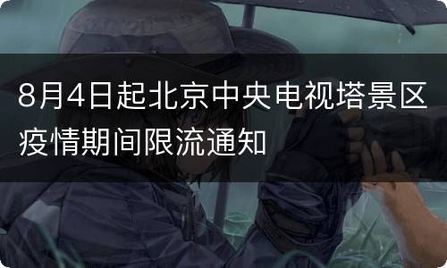 8月4日起北京中央电视塔景区疫情期间限流通知
