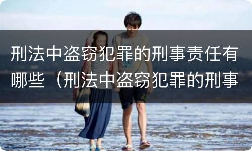 刑法中盗窃犯罪的刑事责任有哪些（刑法中盗窃犯罪的刑事责任有哪些内容）