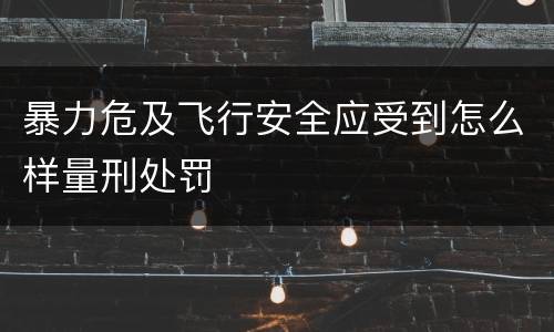 暴力危及飞行安全应受到怎么样量刑处罚