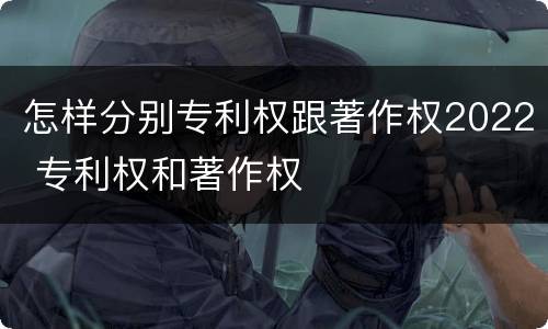 怎样分别专利权跟著作权2022 专利权和著作权