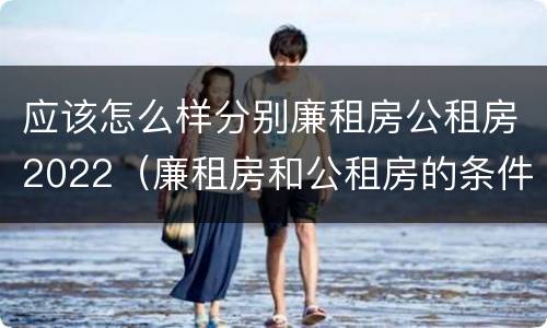 应该怎么样分别廉租房公租房2022（廉租房和公租房的条件）