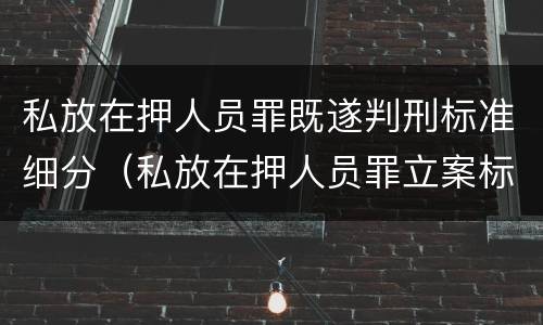 私放在押人员罪既遂判刑标准细分（私放在押人员罪立案标准）