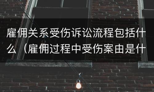 雇佣关系受伤诉讼流程包括什么（雇佣过程中受伤案由是什么）