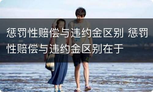 惩罚性赔偿与违约金区别 惩罚性赔偿与违约金区别在于