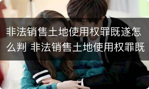 非法销售土地使用权罪既遂怎么判 非法销售土地使用权罪既遂怎么判