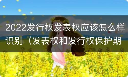 2022发行权发表权应该怎么样识别（发表权和发行权保护期）