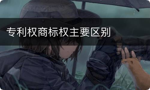 专利权商标权主要区别