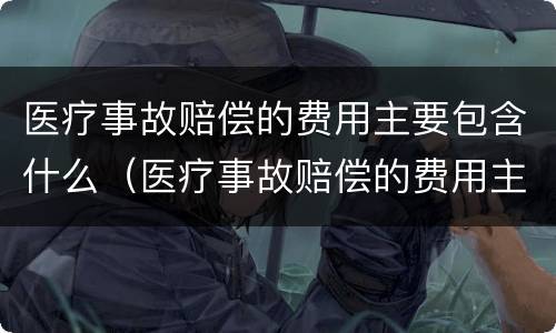医疗事故赔偿的费用主要包含什么（医疗事故赔偿的费用主要包含什么内容）