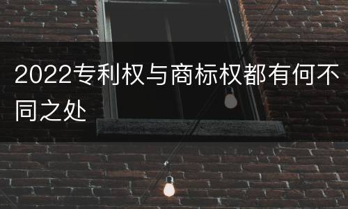 2022专利权与商标权都有何不同之处