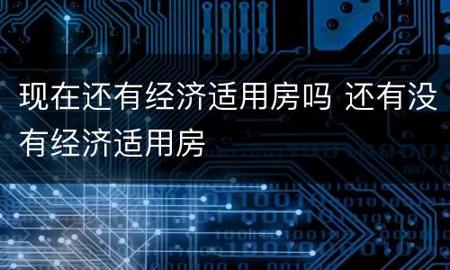 现在还有经济适用房吗 还有没有经济适用房