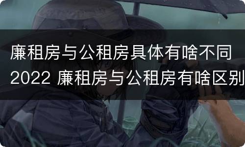 廉租房与公租房具体有啥不同2022 廉租房与公租房有啥区别