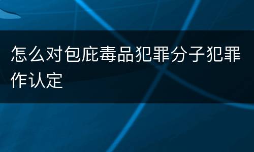 怎么对包庇毒品犯罪分子犯罪作认定