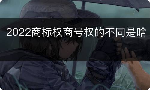 2022商标权商号权的不同是啥