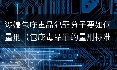 涉嫌包庇毒品犯罪分子要如何量刑（包庇毒品罪的量刑标准）
