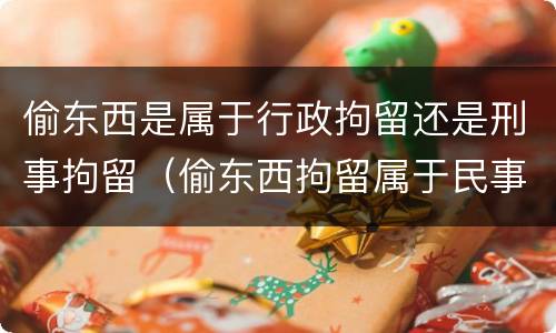 偷东西是属于行政拘留还是刑事拘留（偷东西拘留属于民事还是刑事）