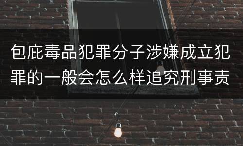 包庇毒品犯罪分子涉嫌成立犯罪的一般会怎么样追究刑事责任