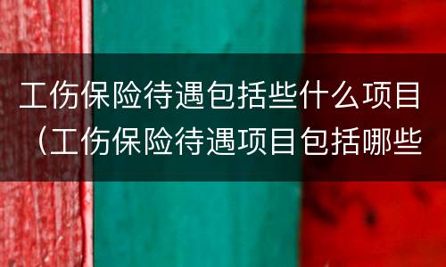 工伤保险待遇包括些什么项目（工伤保险待遇项目包括哪些）