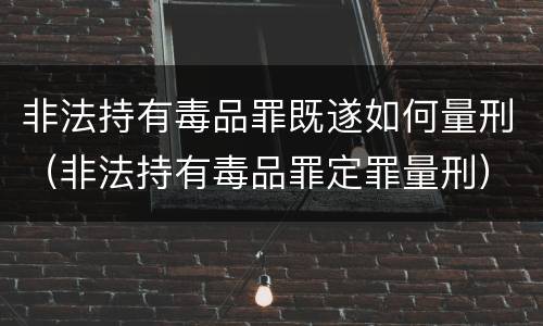 非法持有毒品罪既遂如何量刑（非法持有毒品罪定罪量刑）