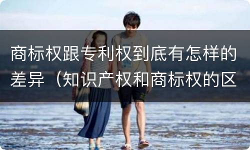 商标权跟专利权到底有怎样的差异（知识产权和商标权的区别）