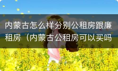 内蒙古怎么样分别公租房跟廉租房（内蒙古公租房可以买吗）