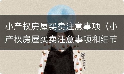 小产权房屋买卖注意事项（小产权房屋买卖注意事项和细节）