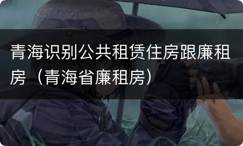 青海识别公共租赁住房跟廉租房（青海省廉租房）